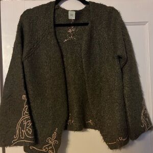 Noa Noa green wool and mohair sweater size M